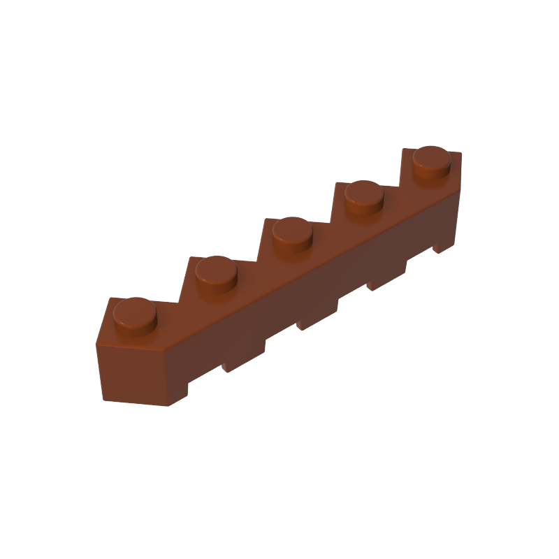 5x5 facettierte Ziegelsteine, Treppenform