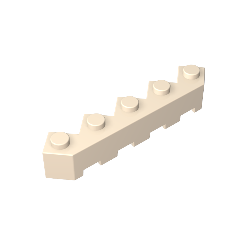 5x5 facettierte Ziegelsteine, Treppenform