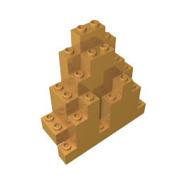 Felsplatte dreieckig 3 x 8 x 7 (auch bekannt als LURP)