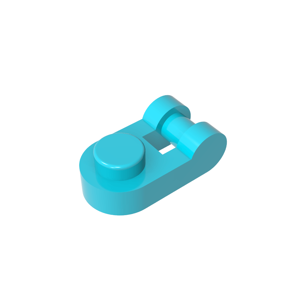 Platte Spezial 1 x 1 abgerundet mit Griff-MyGobricks