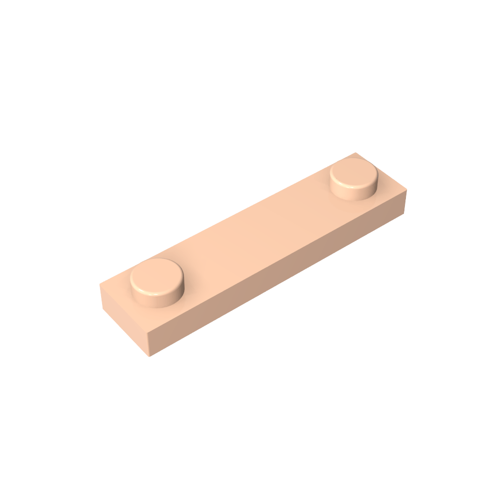 Platte Spezial 1 x 4 mit 2 Noppen-MyGobricks