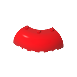 Ziegelstein Runde Ecke 6 x 6 x 2-MyGobricks