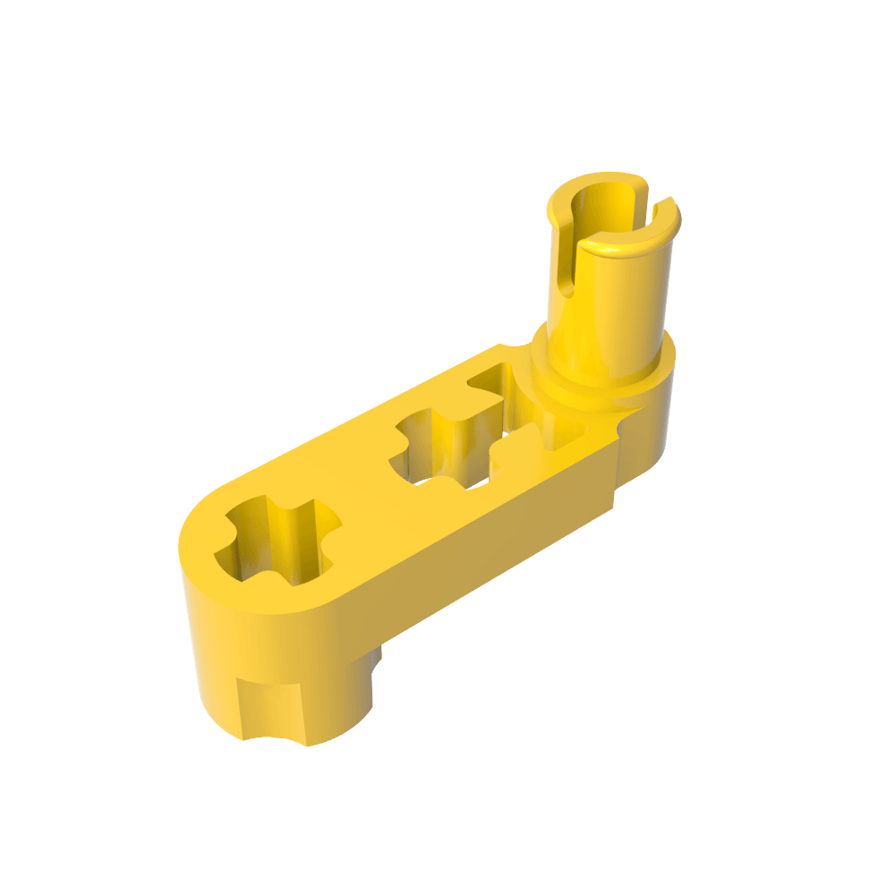 Technic Balken 3 x 0,5 Liftarm mit Nabe und Stift / Kurbel - MyGobricks