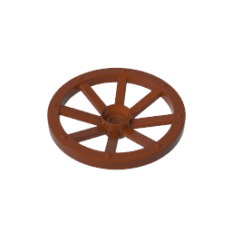 Radwagen groß (33 mm Durchmesser), rundes Loch für Radhalterstift