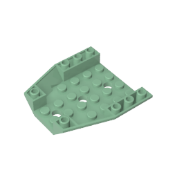 Schräger, umgekehrter Keil 6 x 6 x 1, dreifach, MyGobricks