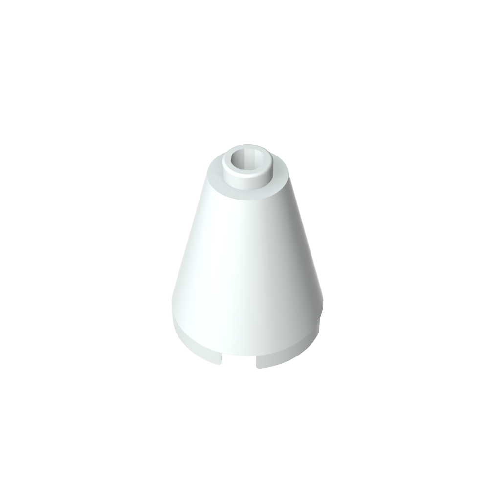 Kegel 2 x 2 x 2 mit blockiertem offenen Bolzen – MyGobricks