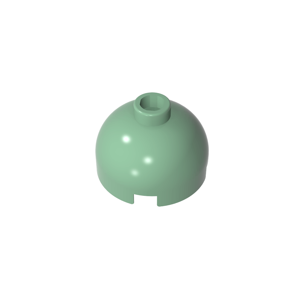 Runder Ziegelstein 2 x 2, Kuppeldach – Blockierter offener Bolzen ohne Achshalter unten – MyGobricks