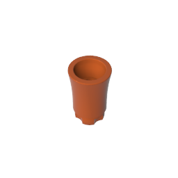 Pflanze, Palmenstamm - Kurzverbinder, Achsloch mit 2 Innenzinken - MyGobricks