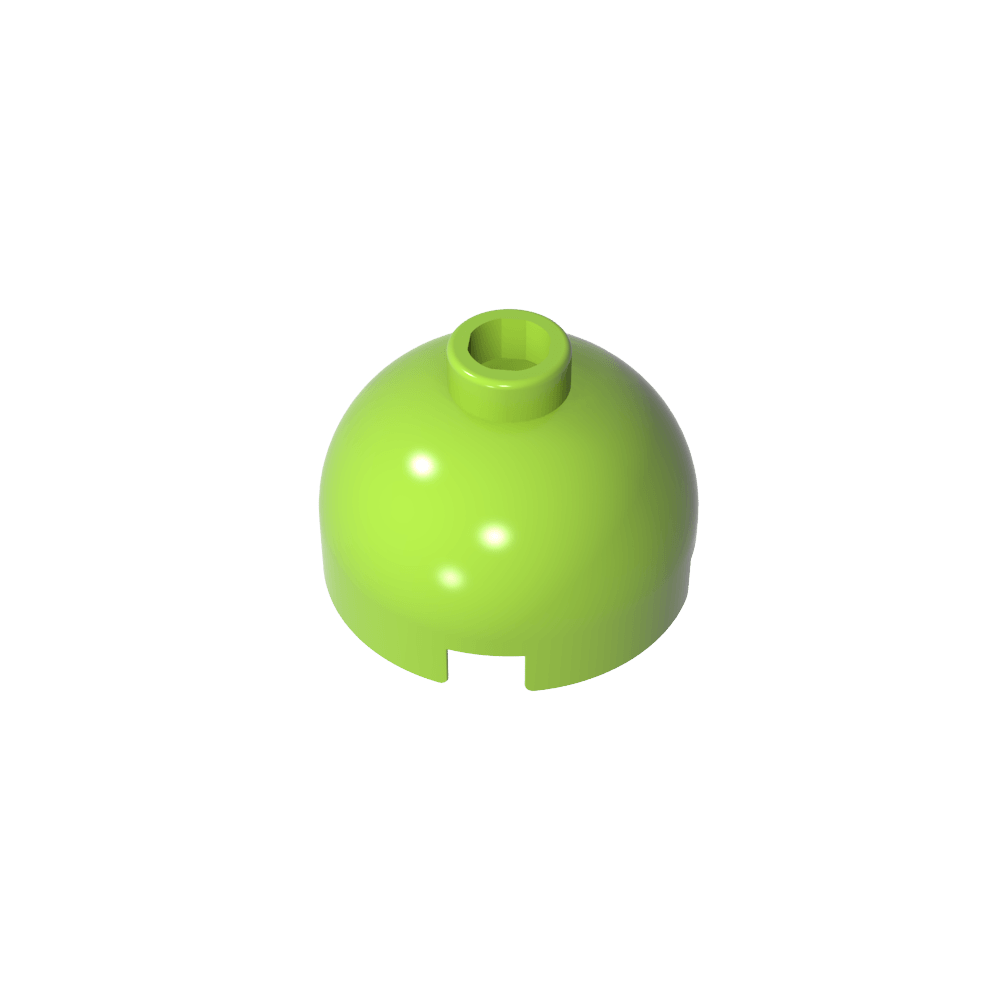 Runder Ziegelstein 2 x 2, Kuppeldach – Blockierter offener Bolzen ohne Achshalter unten – MyGobricks