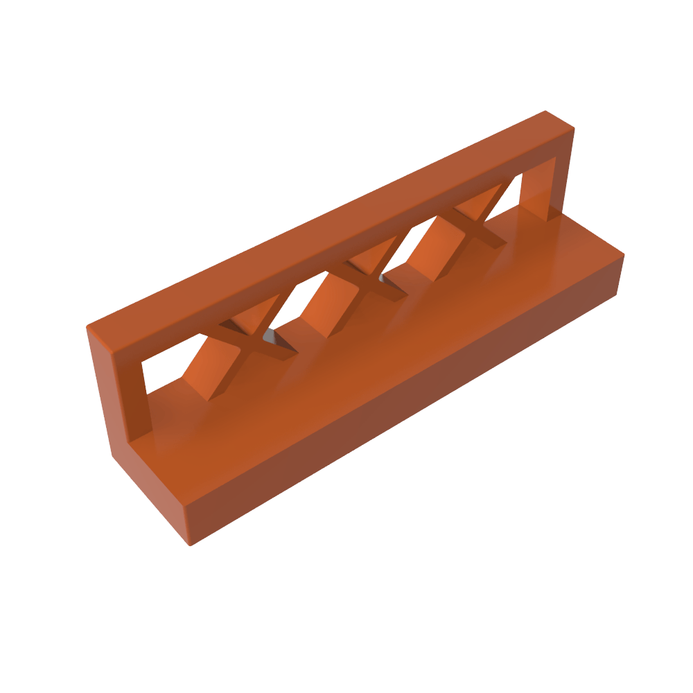 Zaun 1 x 4 x 1-MyGobricks