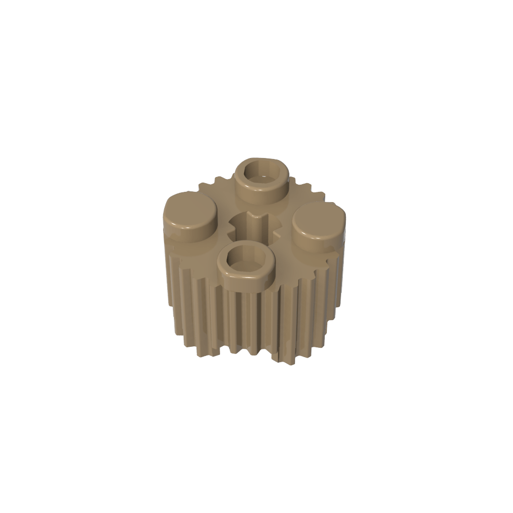 Rundstein 2 x 2 [Grill]-MyGobricks