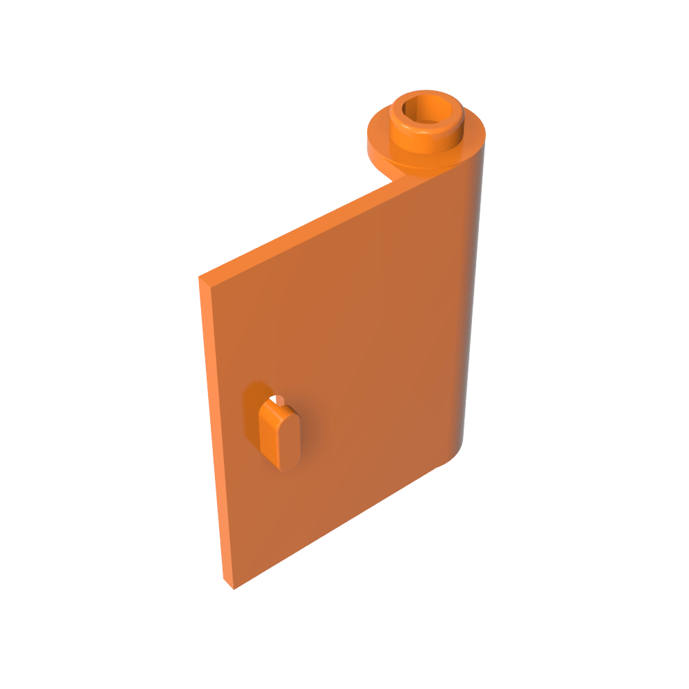 Tür 1 x 3 x 3 rechts - offen zwischen oberem und unterem Scharnier - MyGobricks