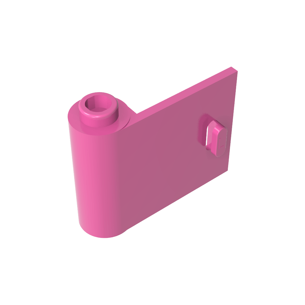 Tür 1 x 3 x 2 links - offen zwischen oberem und unterem Scharnier - MyGobricks