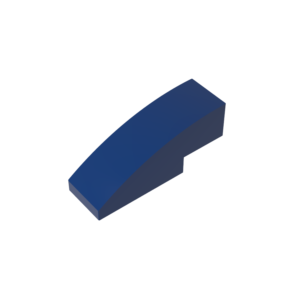 Schrägstein gebogen 3 x 1 ohne Noppen - MyGobricks