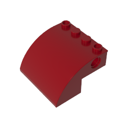 Schrägstein gebogen 4 x 4 x 2 mit Löchern