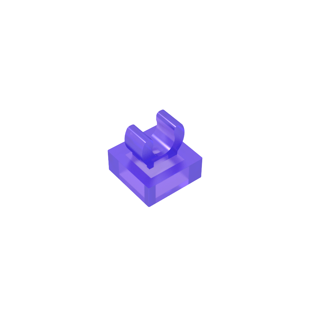 Fliese Spezial 1 x 1 mit Clip mit abgerundeten Kanten - MyGobricks