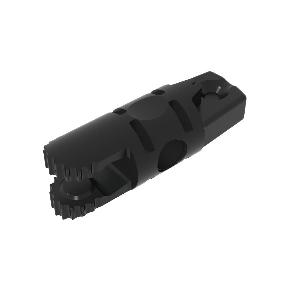 Scharnierzylinder 1 x 3 Verriegelung mit 1 Finger und 2 Fingern an den Enden [Unbestimmte Öffnung]-MyGobricks