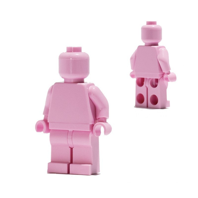 Minifiguren aus einfarbigen Bausteinen, kompatibel mit universellen, kleinteiligen, einfarbigen Bausteinen, Trendy Moc (Multi-Creation) Baustein-Wandbasis-Zubehör.