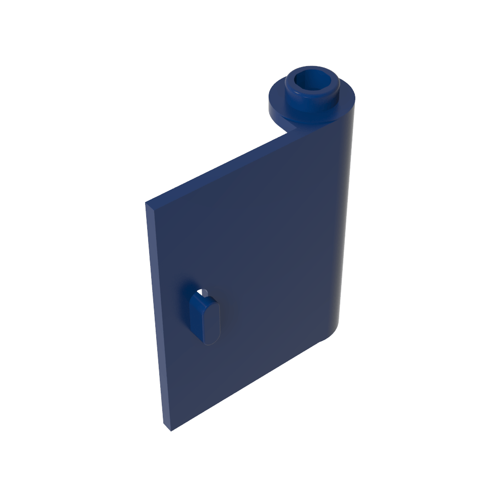 Tür 1 x 3 x 3 rechts - offen zwischen oberem und unterem Scharnier - MyGobricks