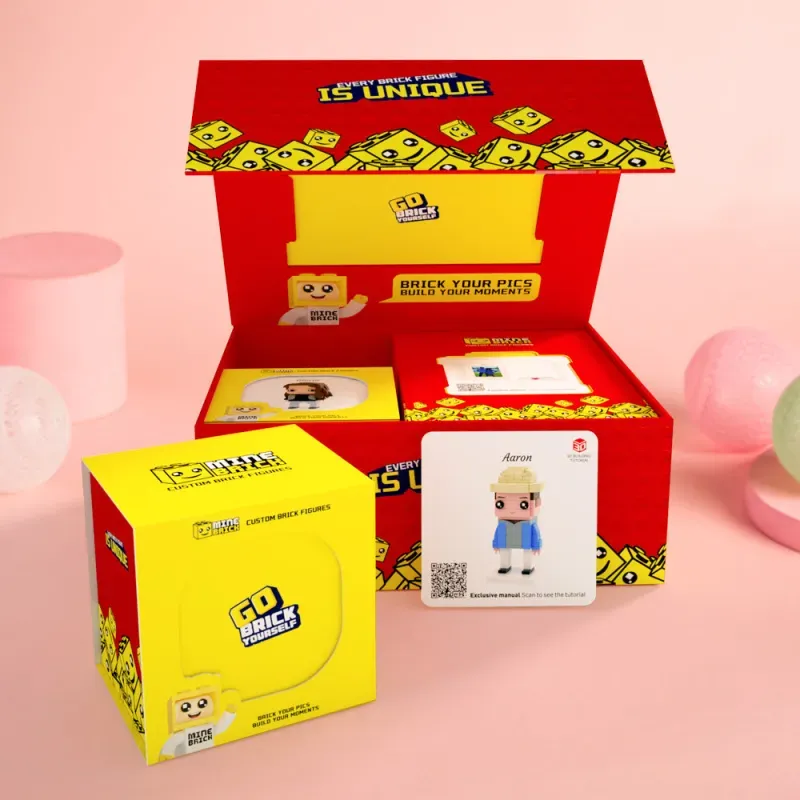 BOX für 2 Personen Brick Figuren