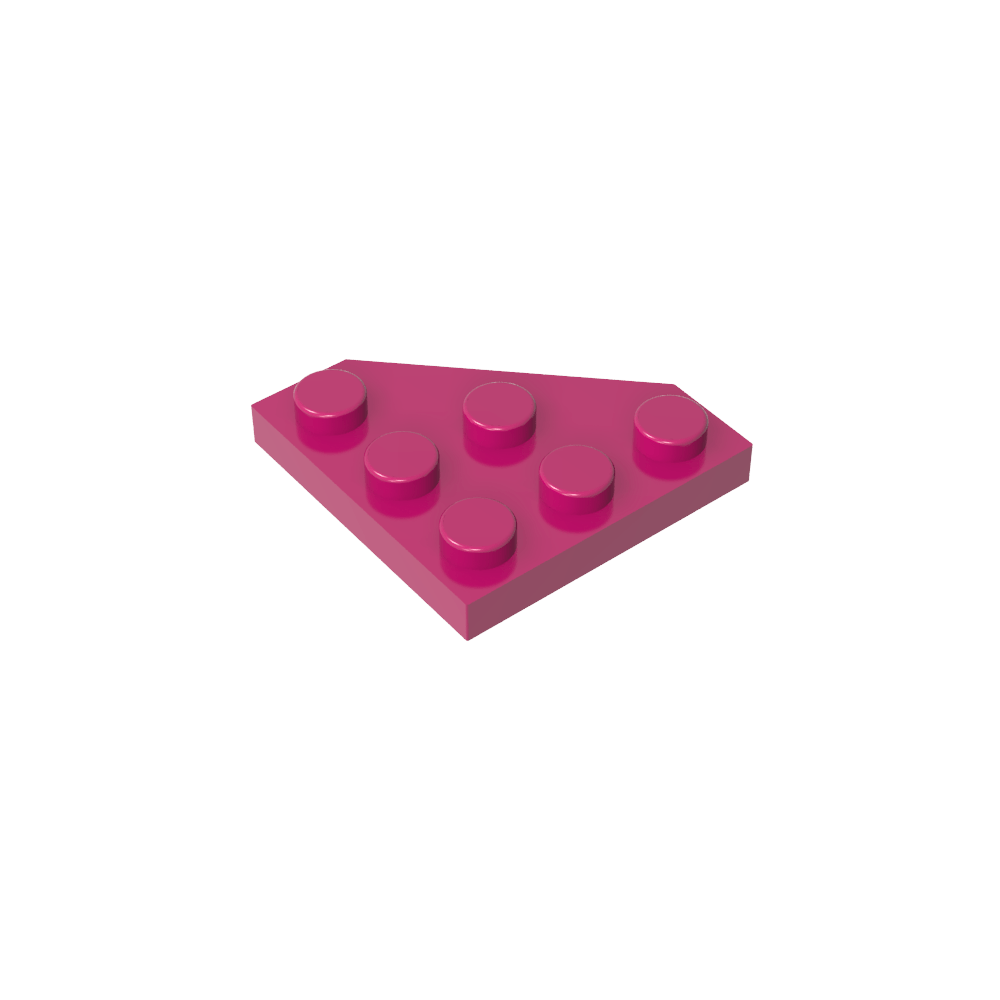 Keilplatte 3 x 3 Ecke abgeschnitten-MyGobricks