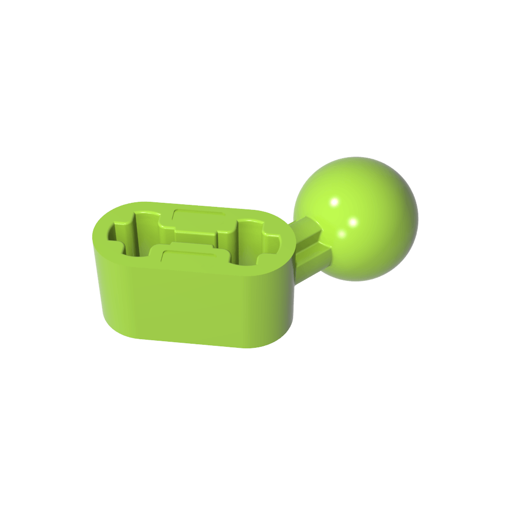 Technic Balken 1 x 2 mit Kugelgelenk abgewinkelt - MyGobricks