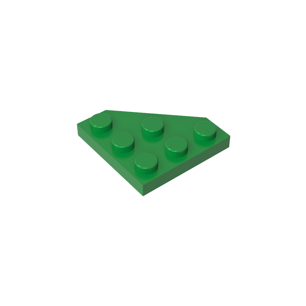 Keilplatte 3 x 3 Ecke abgeschnitten-MyGobricks