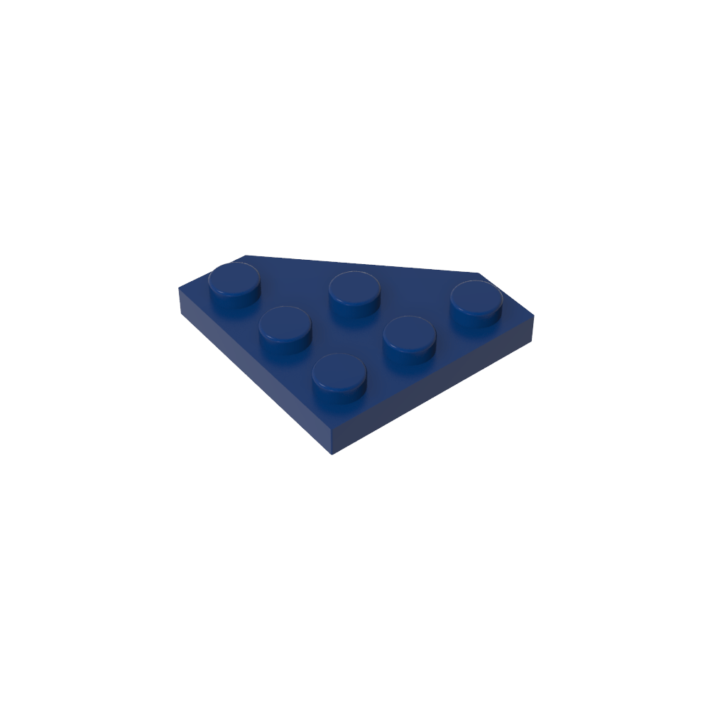 Keilplatte 3 x 3 Ecke abgeschnitten-MyGobricks