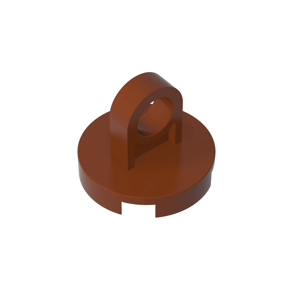 Runde Fliese 2 x 2 - Dünner Hebering - MyGobricks