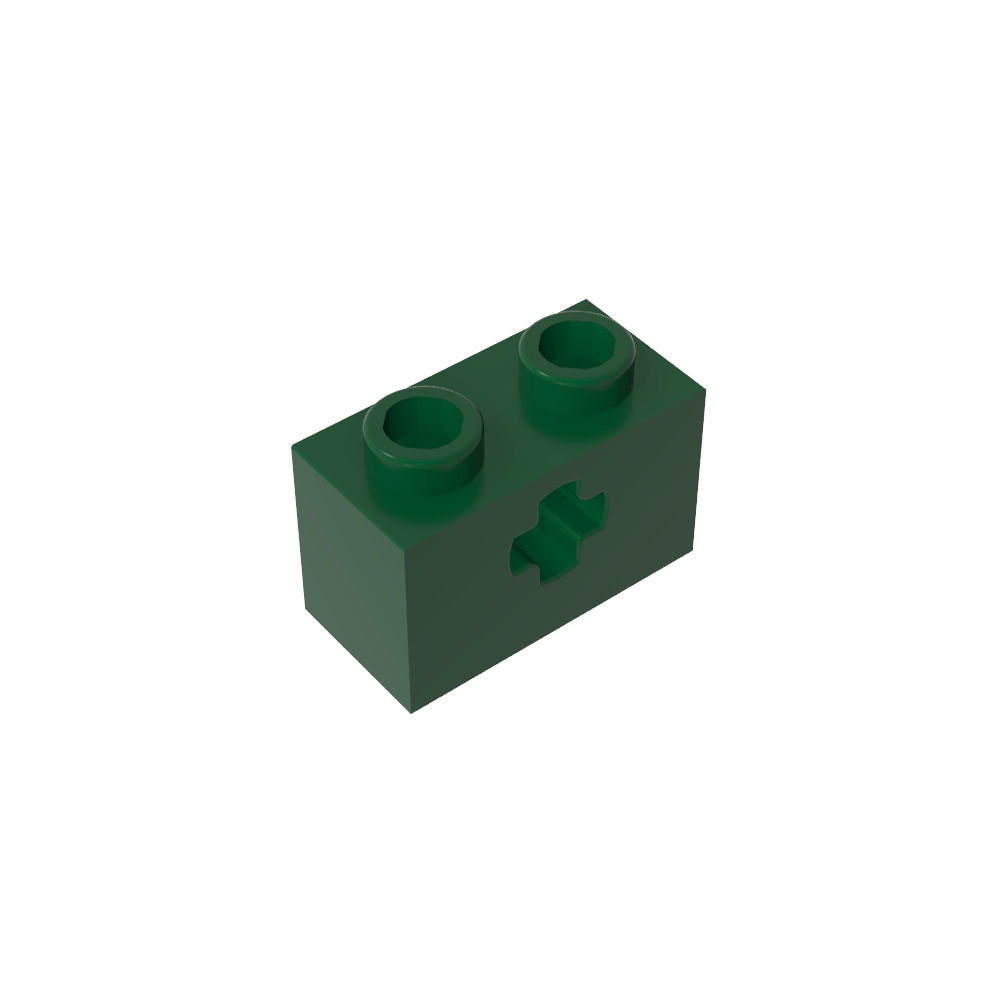 Technic Stein 1 x 2 mit Achsloch Typ 1 [+ Öffnung] und unterem Stift - MyGobricks