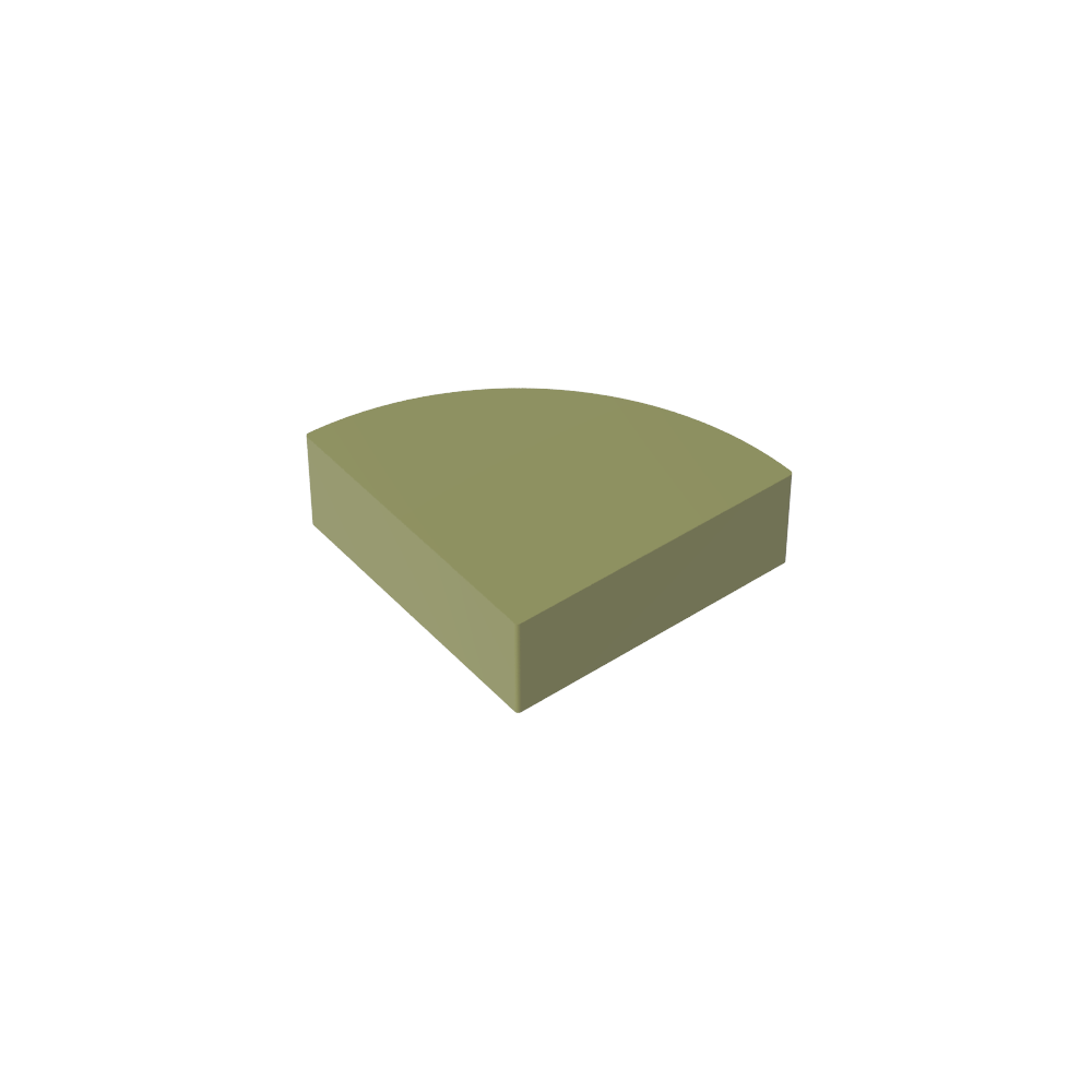 Fliese rund 1 x 1 Viertel