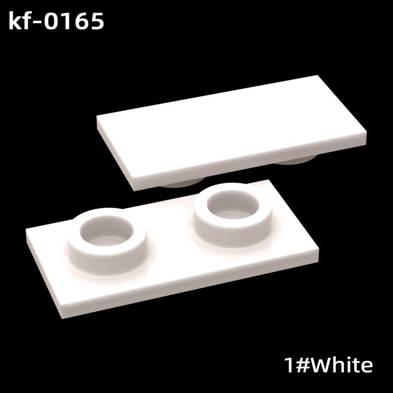 KF-0165 Kompatible Kleinbausteine: 1x2 Flachplatten-Chassis-Montageteile, 100 g (ca. 500 Stück) – Marke: Nicht GoBricks