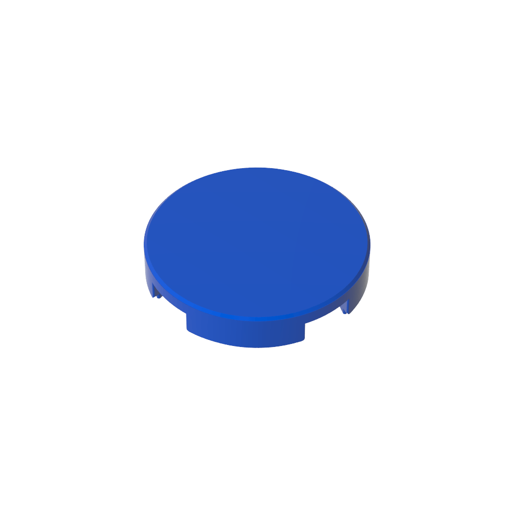 Runde Fliese 2 x 2 mit Bolzenhalter unten - MyGobricks