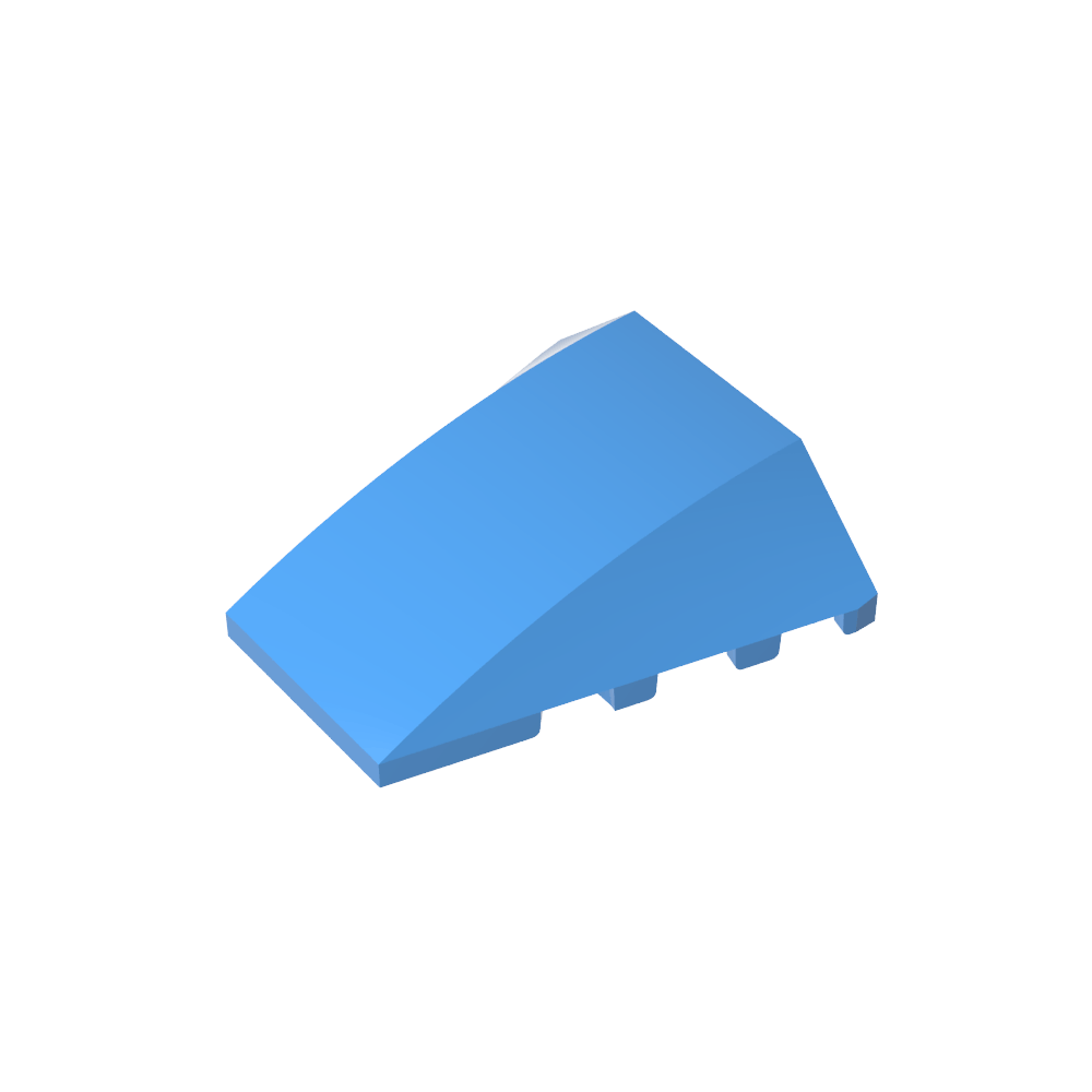 Keil gebogen 4 x 4 ohne obere Noppen - MyGobricks