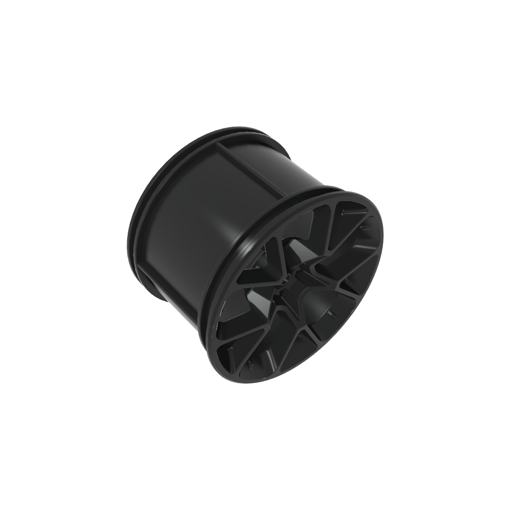 Rad 62,3 x 42 groß mit silbernem Umrissdruck - MyGobricks