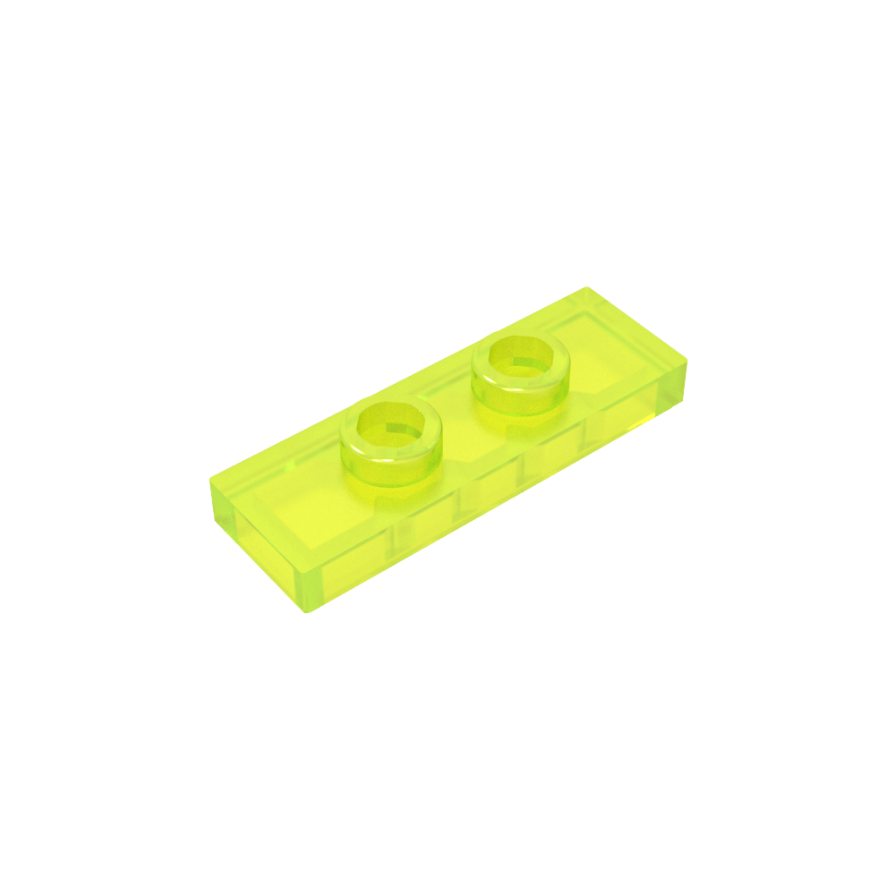 Platte Spezial 1 x 3 mit 2 Noppen mit Nut und innerem Noppenhalter (Jumper) - MyGobricks