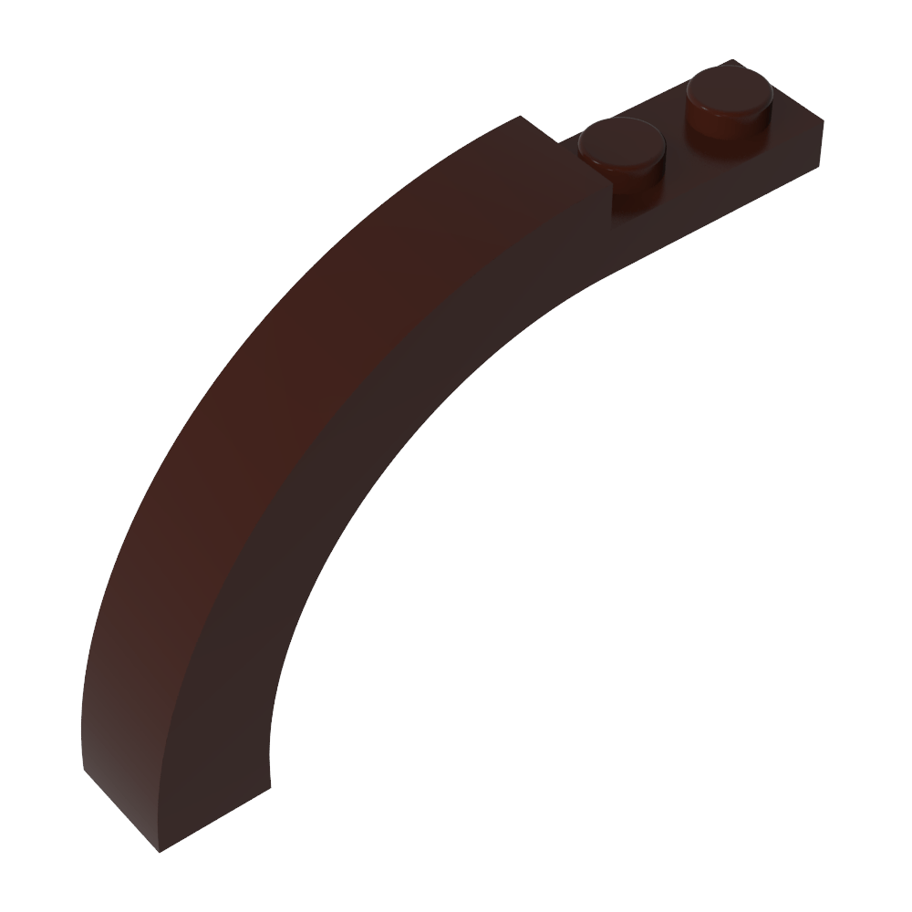Ziegelbogen 1 x 6 x 3 1/3 Gebogene Oberseite-MyGobricks