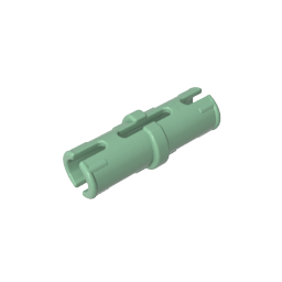 Technic-Stift mit Reibungsrippen in Längsrichtung ohne Mittelschlitze