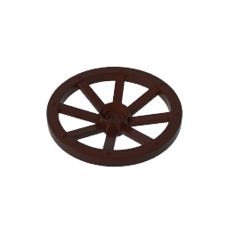 Radwagen groß (33 mm Durchmesser), rundes Loch für Radhalterstift