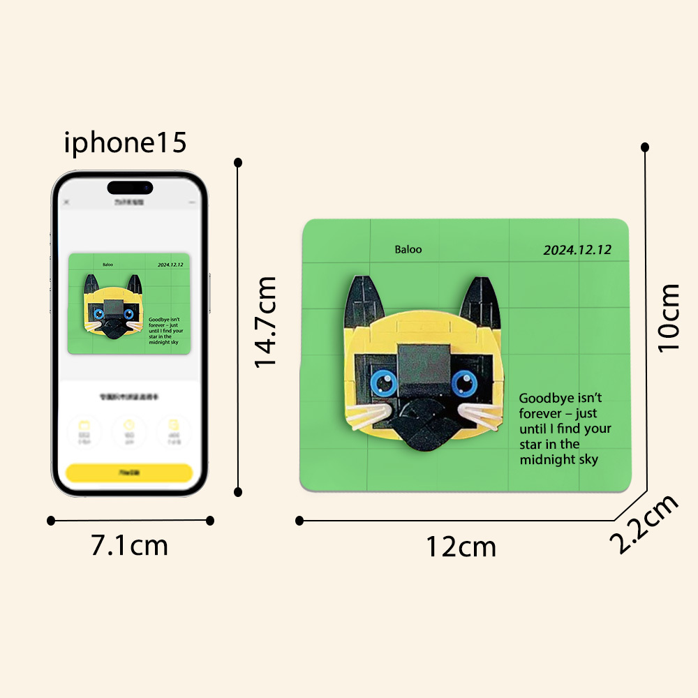 Kühlschrankmagnet mit Ziegelsteinen, Postkartenmagnete mit Foto und Text, einzigartige Geschenke zum Geburtstag, Valentinstag und Muttertag
