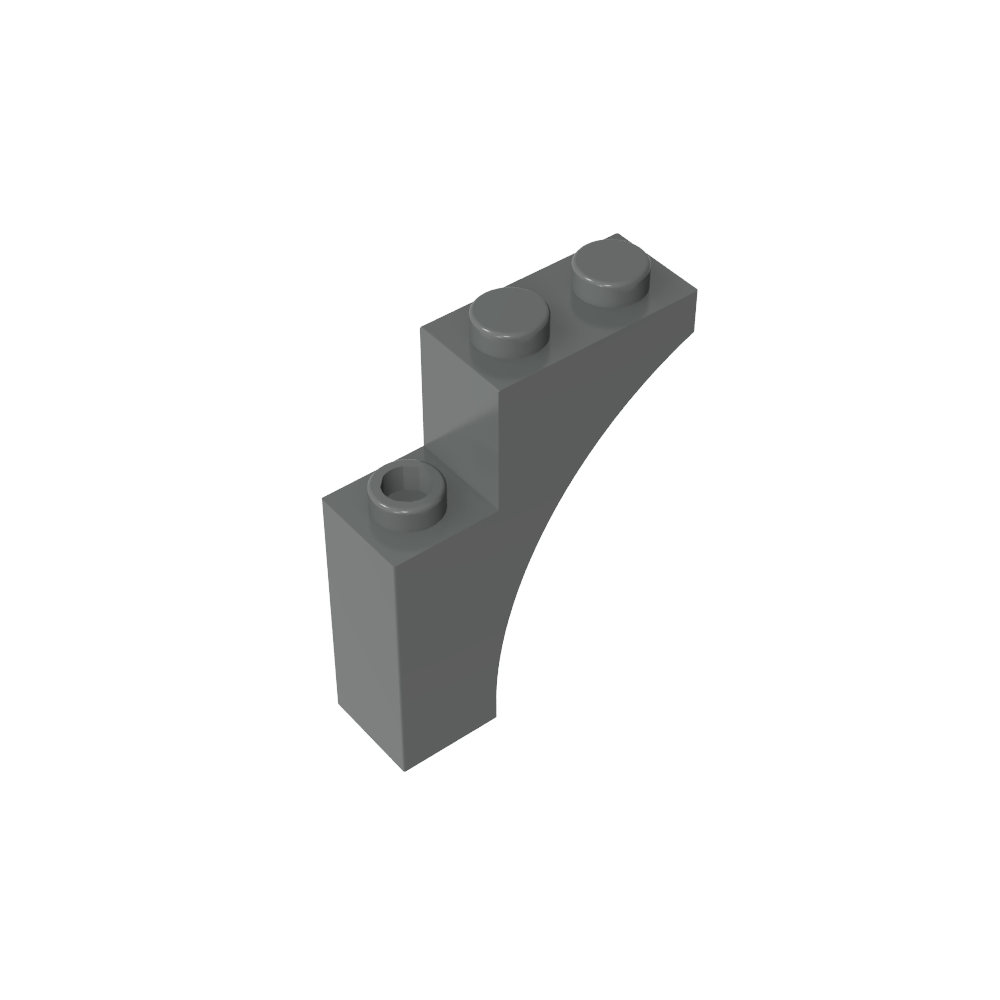 Ziegelbogen 1 x 3 x 3 [Gothic]-MyGobricks