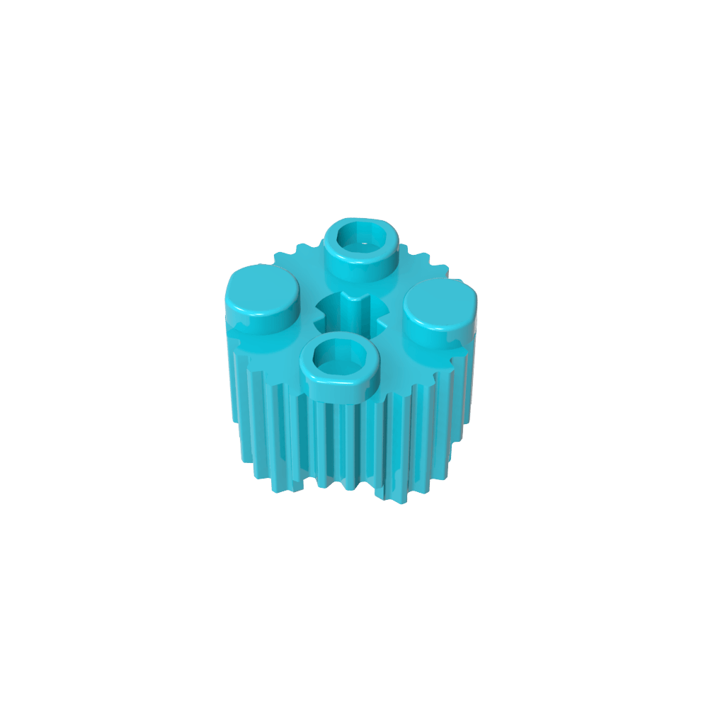 Rundstein 2 x 2 [Grill]-MyGobricks