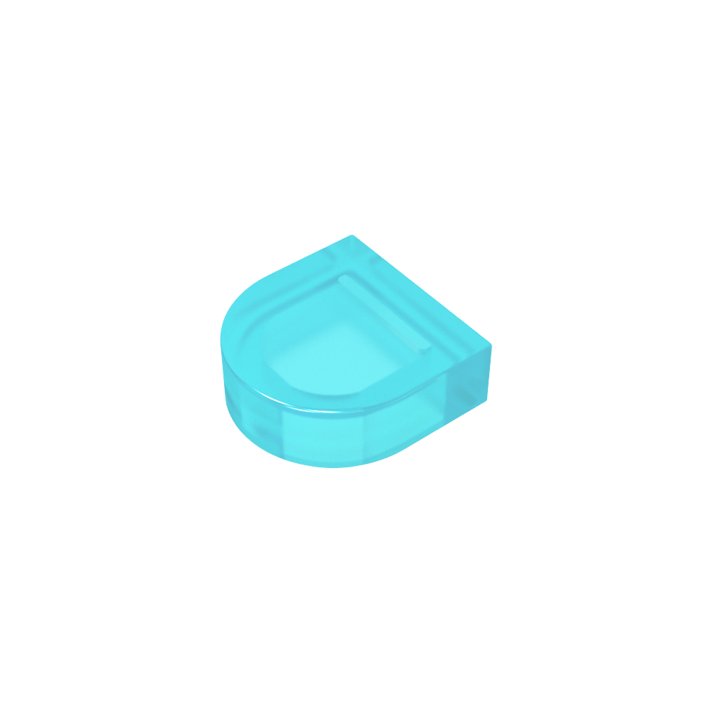 Fliese 1 x 1 Halbkreis