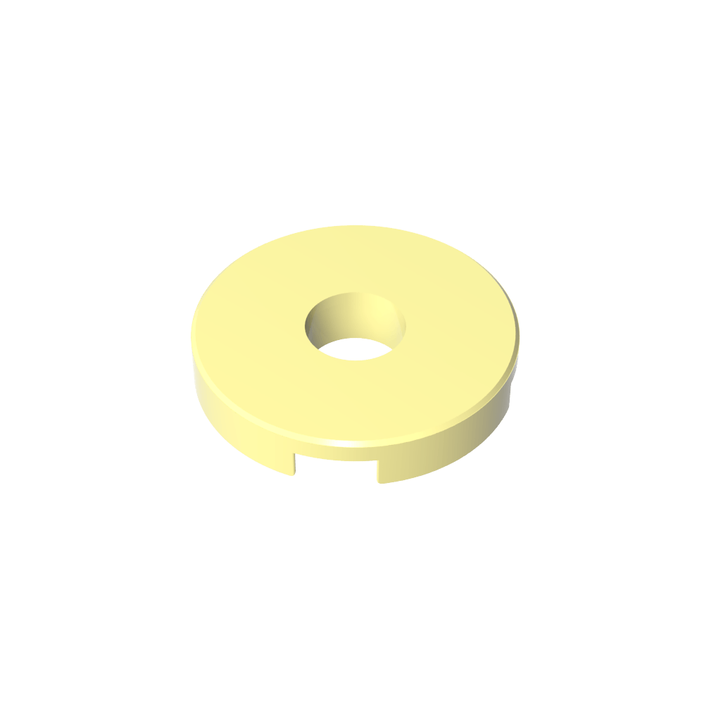 Fliese rund 2 x 2 mit Loch - MyGobricks