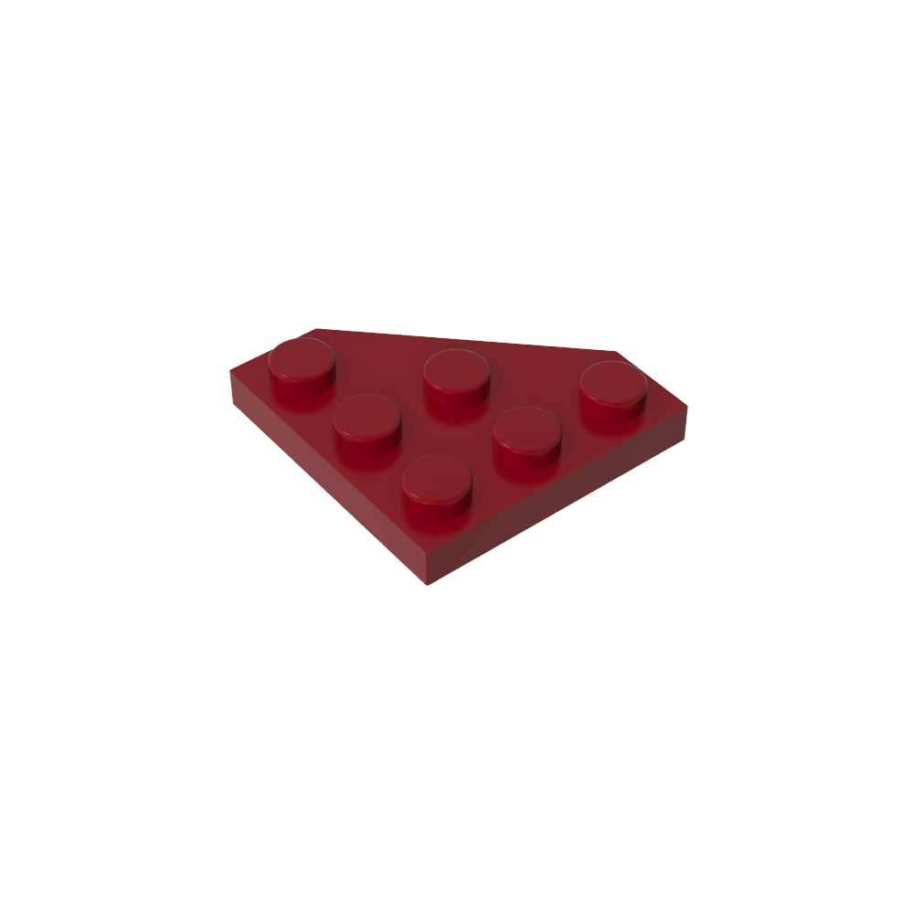 Keilplatte 3 x 3 Ecke abgeschnitten-MyGobricks