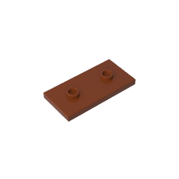 Platte Spezial 2 x 4 mit Nut und zwei Mittelbolzen (Jumper) - MyGobricks