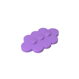 Platte Spezial 3 x 5 Wolke mit 3 Mittelbolzen