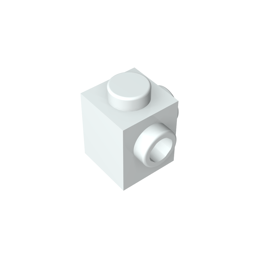 Spezialstein 1 x 1 mit Noppen auf 2 benachbarten Seiten - MyGobricks