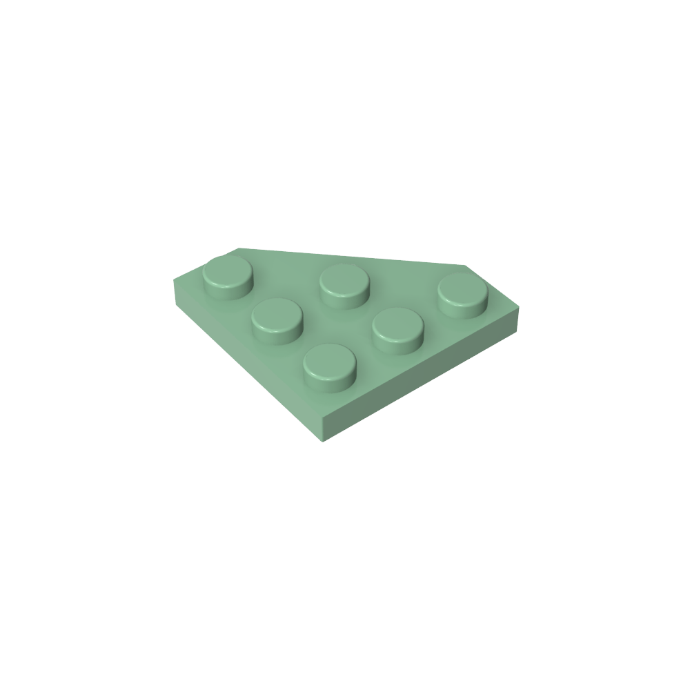 Keilplatte 3 x 3 Ecke abgeschnitten-MyGobricks