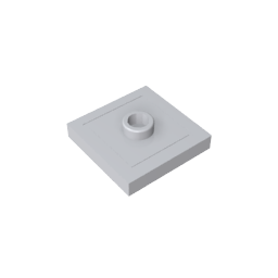 Platte Spezial 2 x 2 mit Nut und Mittelbolzen (Jumper)